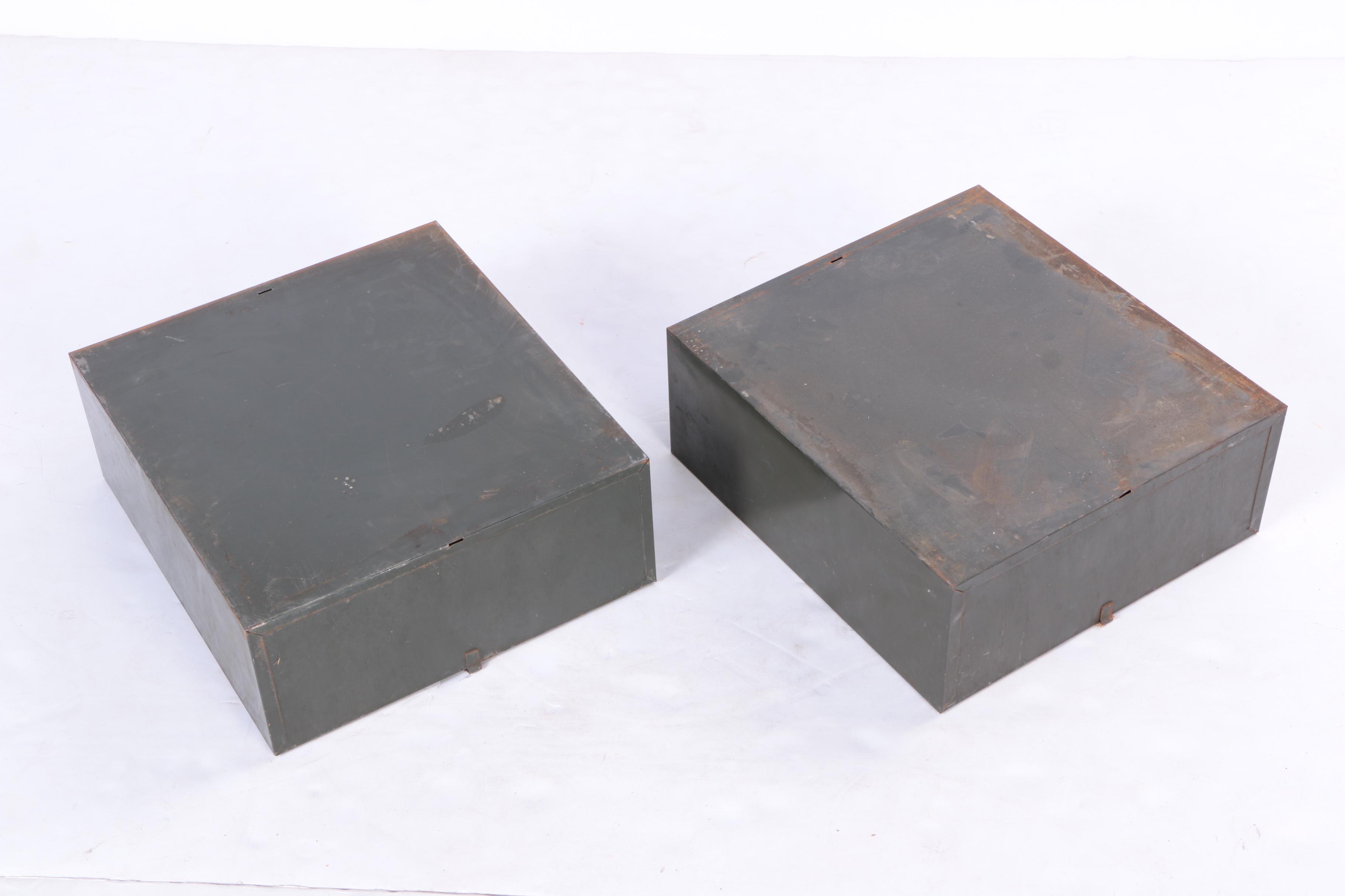 Vintage Two-Drawer File Boxes by Cole Steel