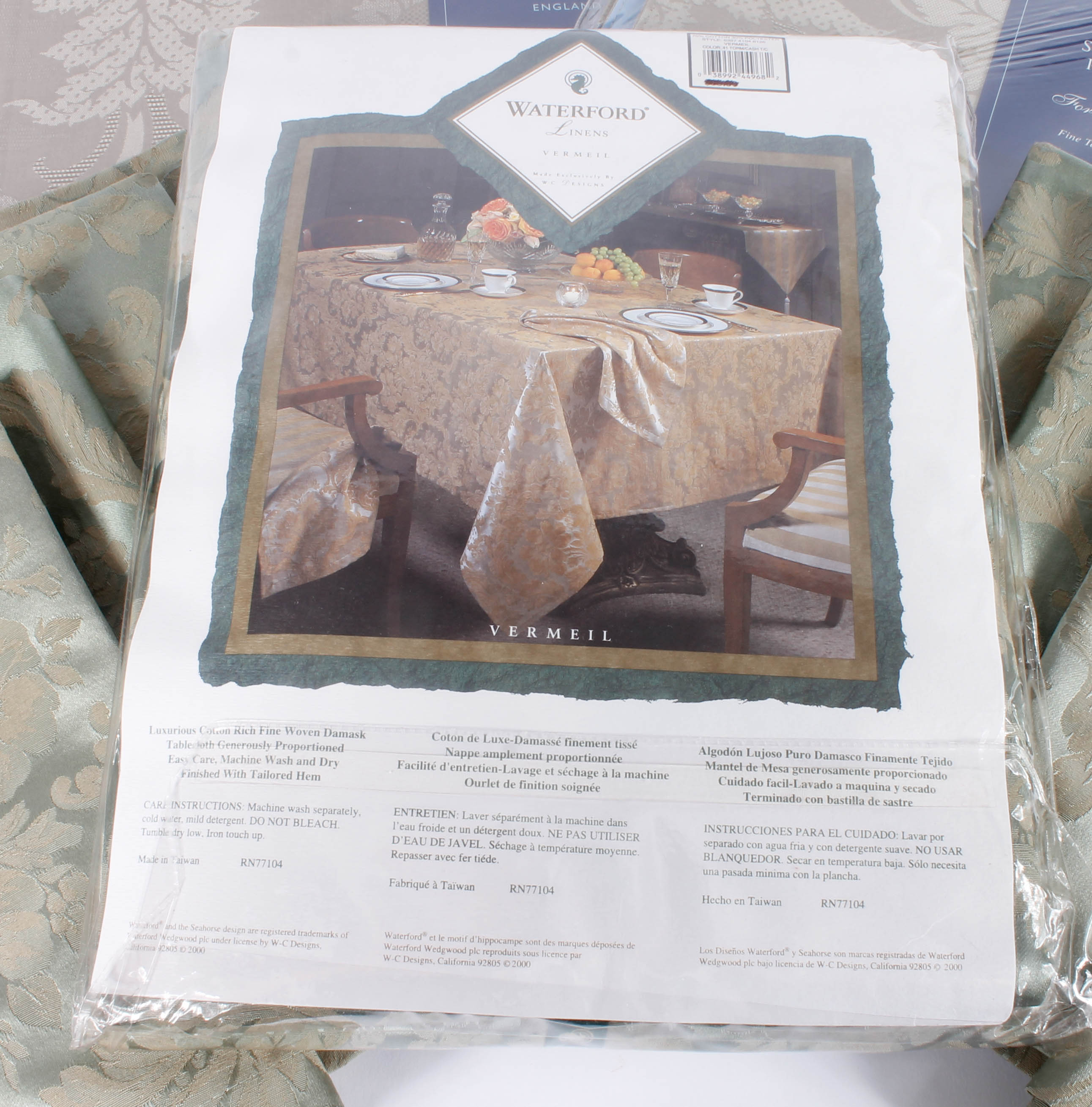 Variety of Waterford and Wedgwood Table Linens