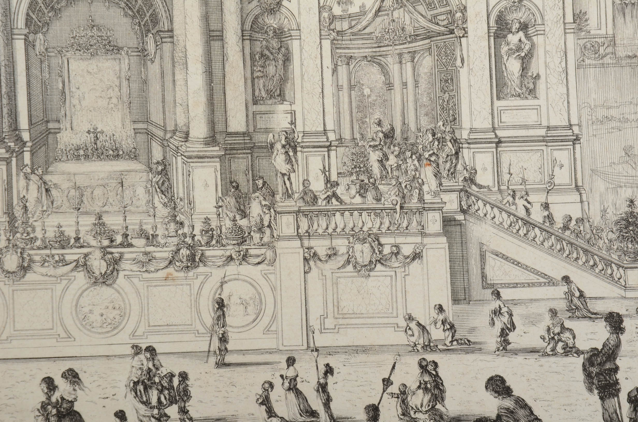 Two Antique Etchings of Historic Monuments