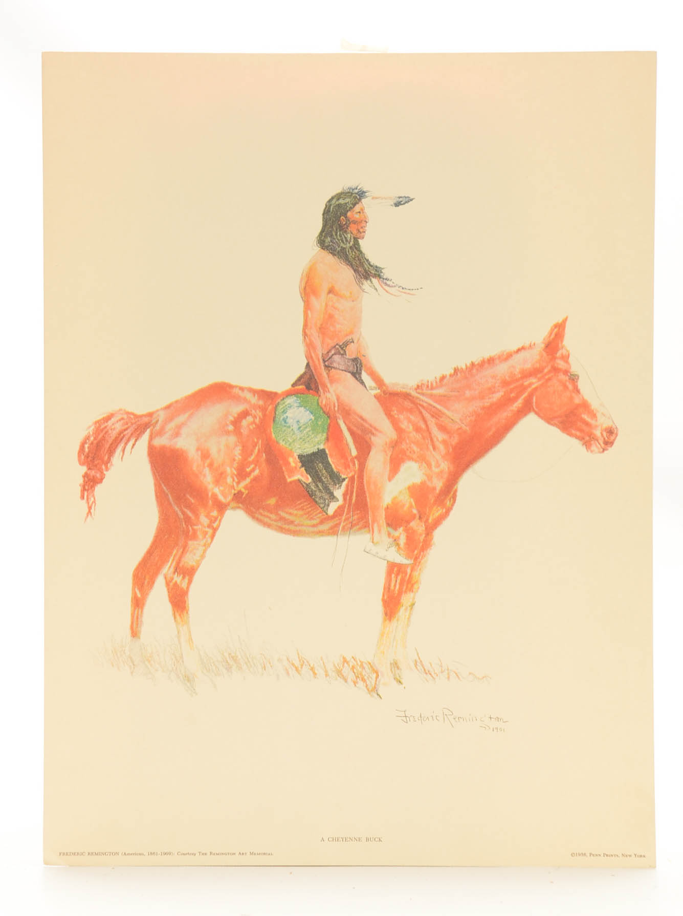 Frederick Remington Lithographic Prints "Portraits of the Old West"