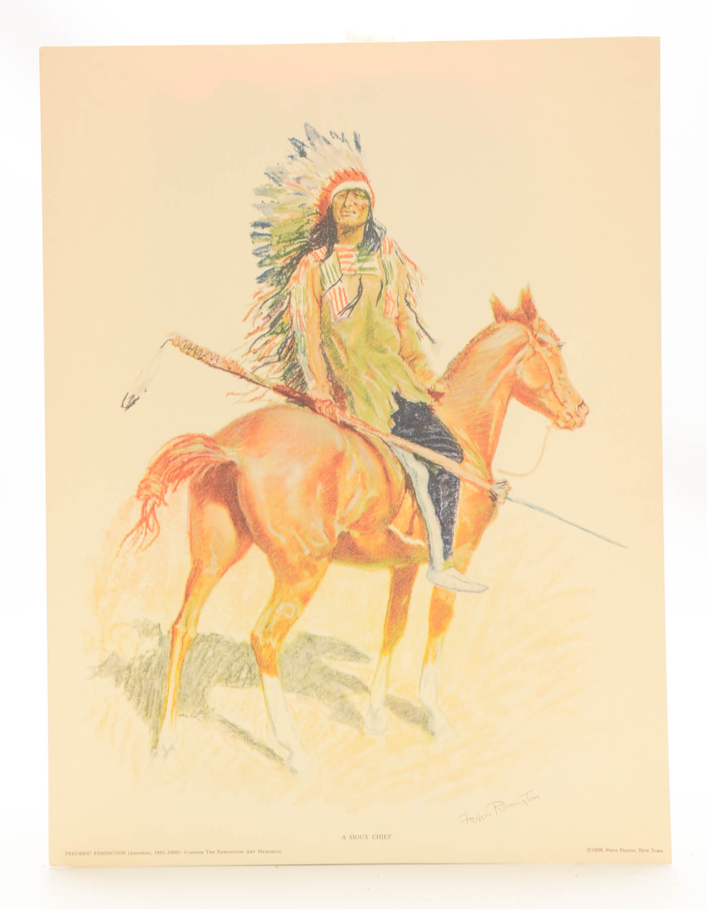 Frederick Remington Lithographic Prints "Portraits of the Old West"