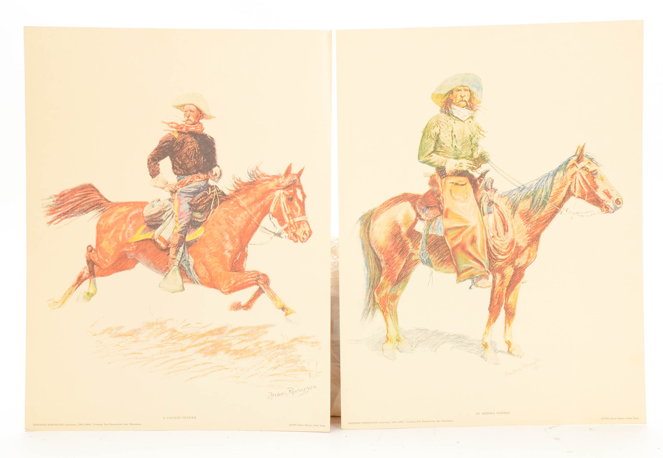 Frederick Remington Lithographic Prints "Portraits of the Old West"