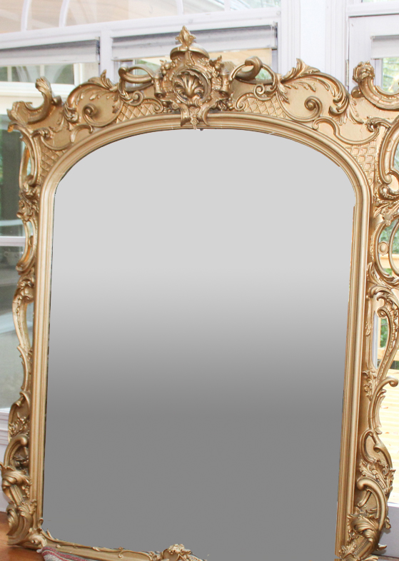 Antique Large Scale French Rococo Mirror