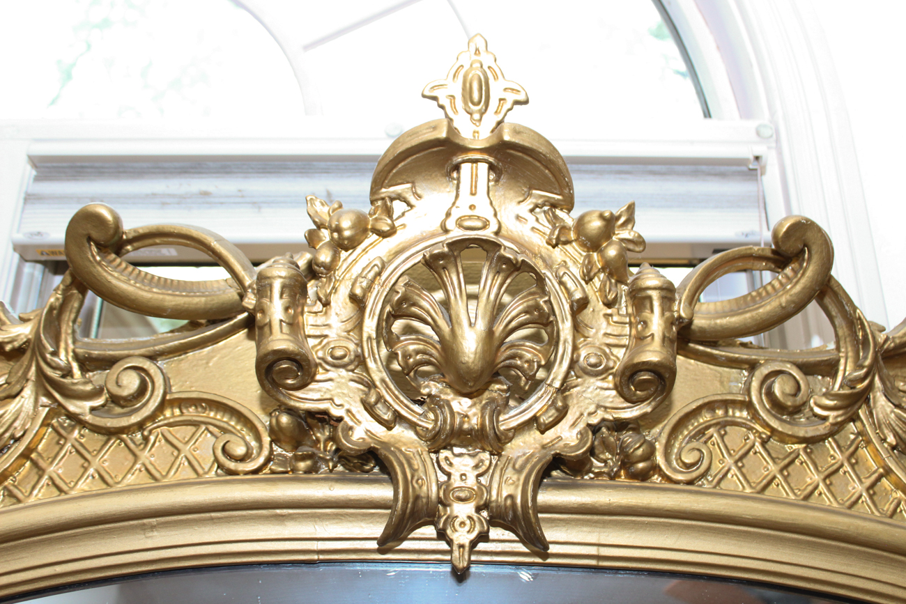 Antique Large Scale French Rococo Mirror