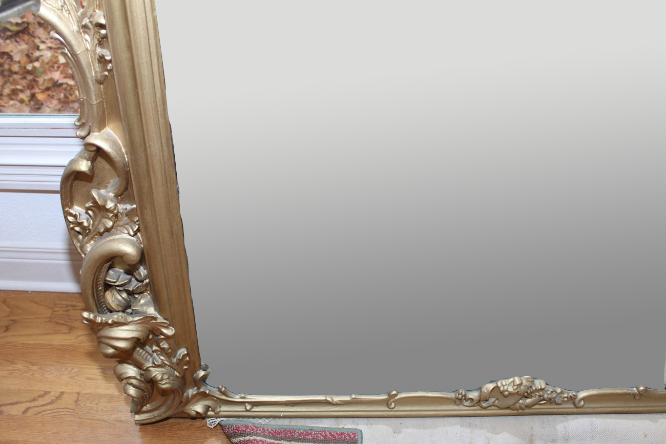 Antique Large Scale French Rococo Mirror