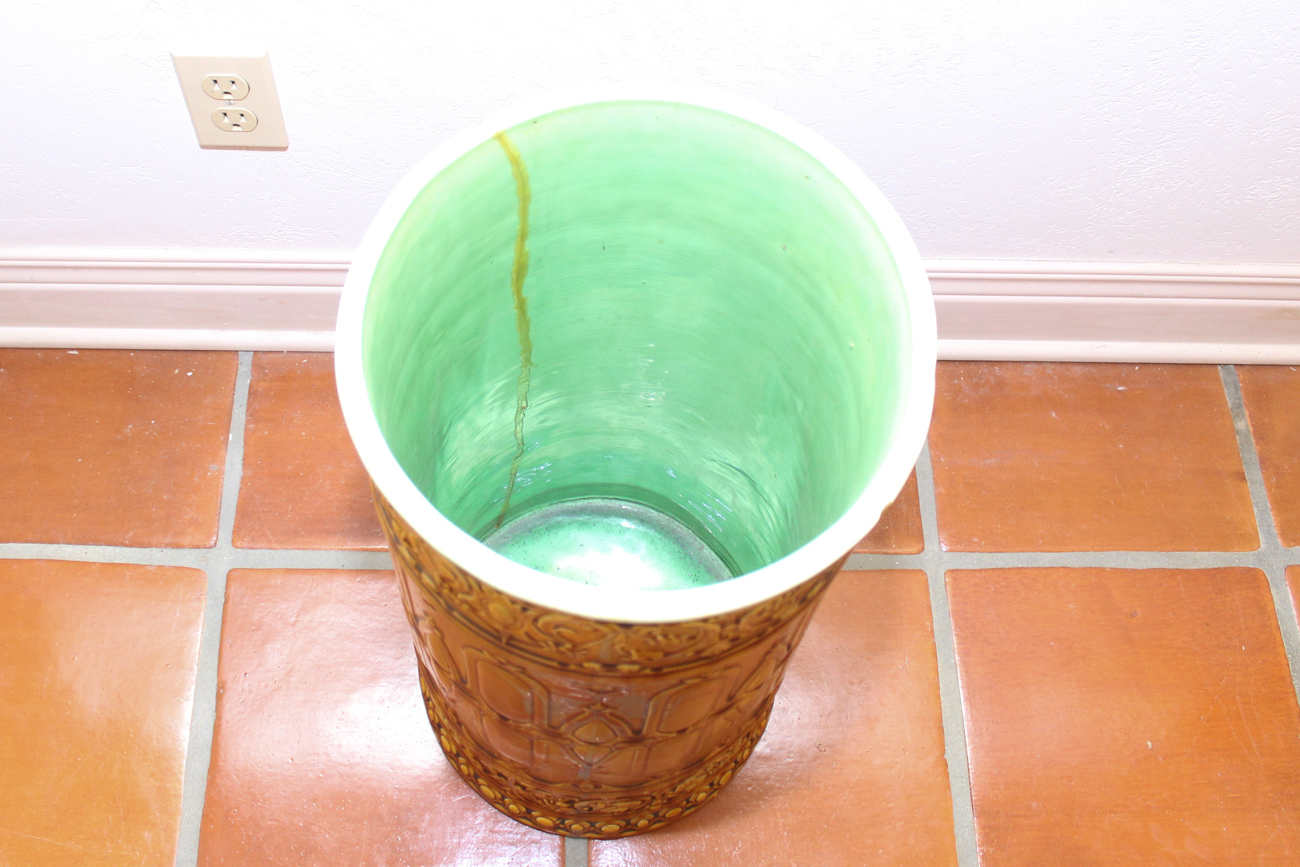 Antique American Art Pottery Umbrella Stand