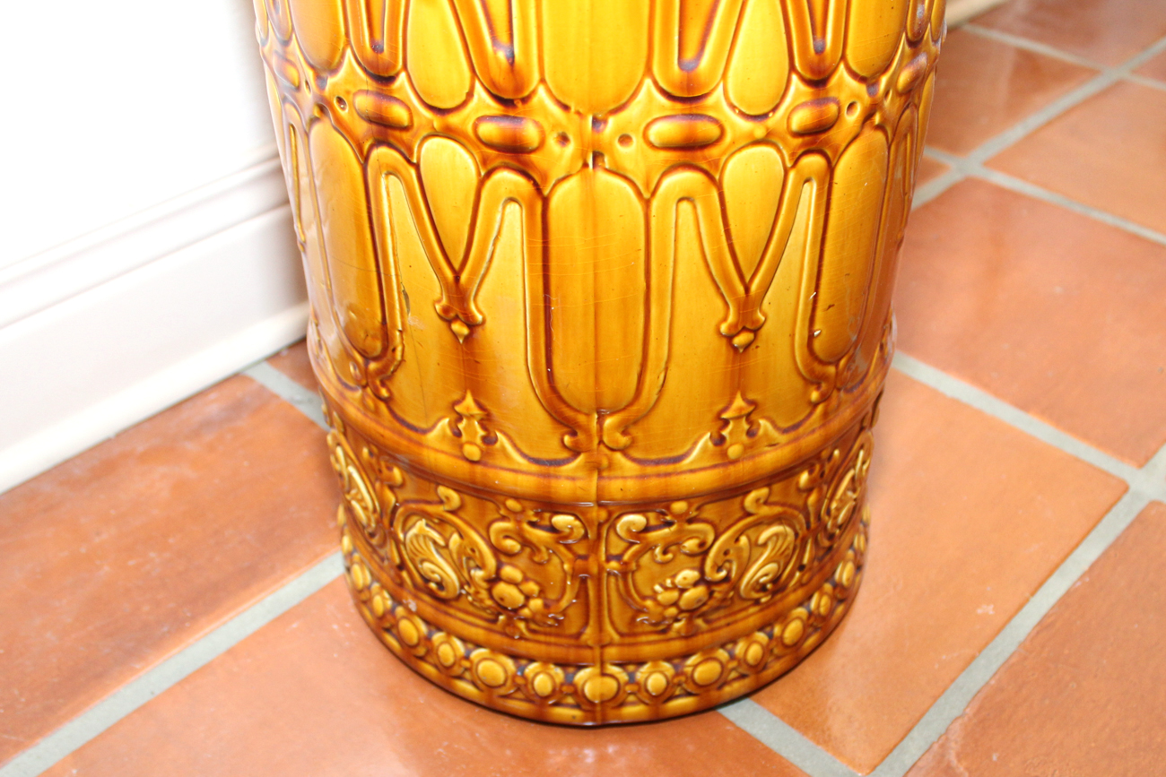 Antique American Art Pottery Umbrella Stand