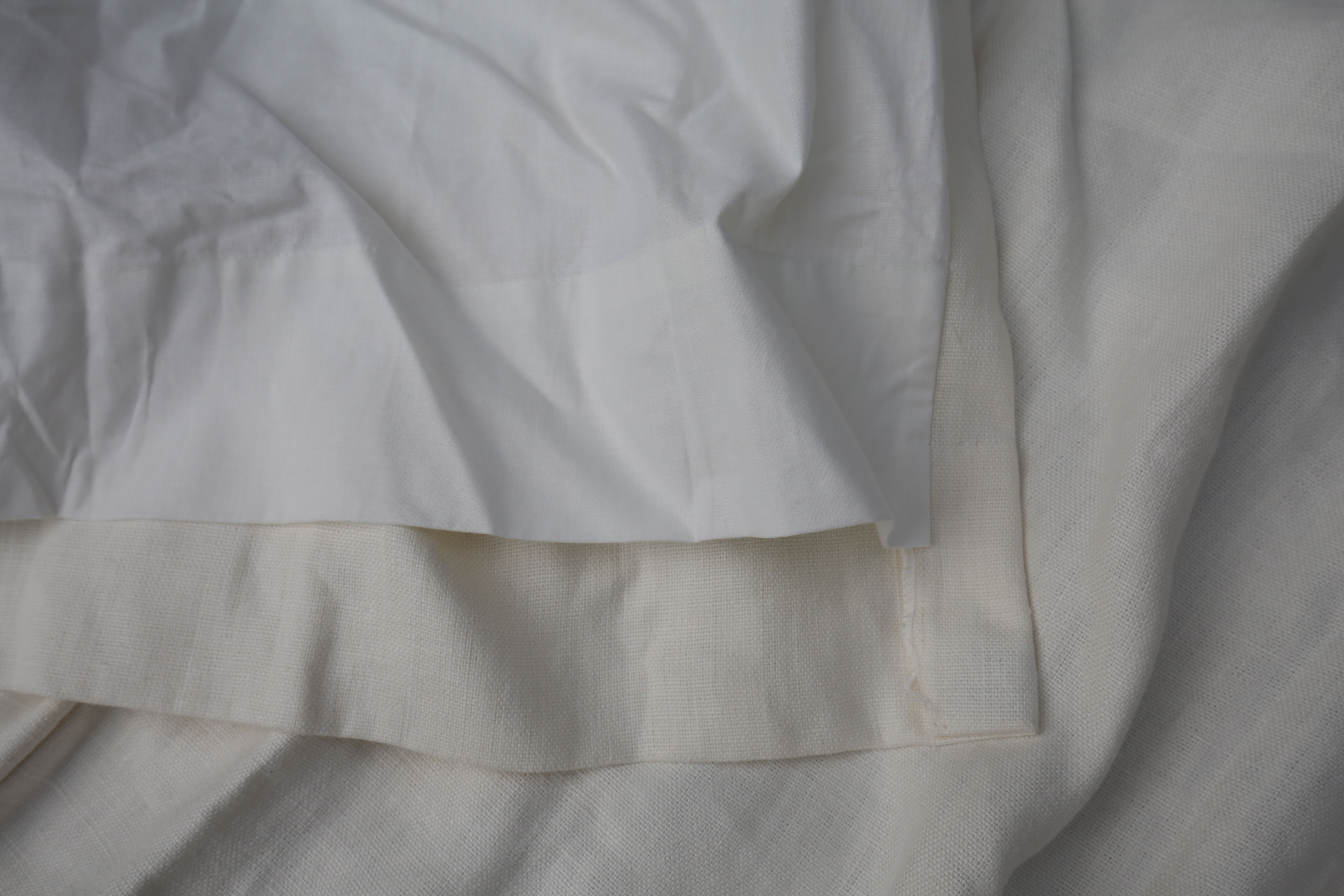 Restoration Hardware Linen Curtains with Rod