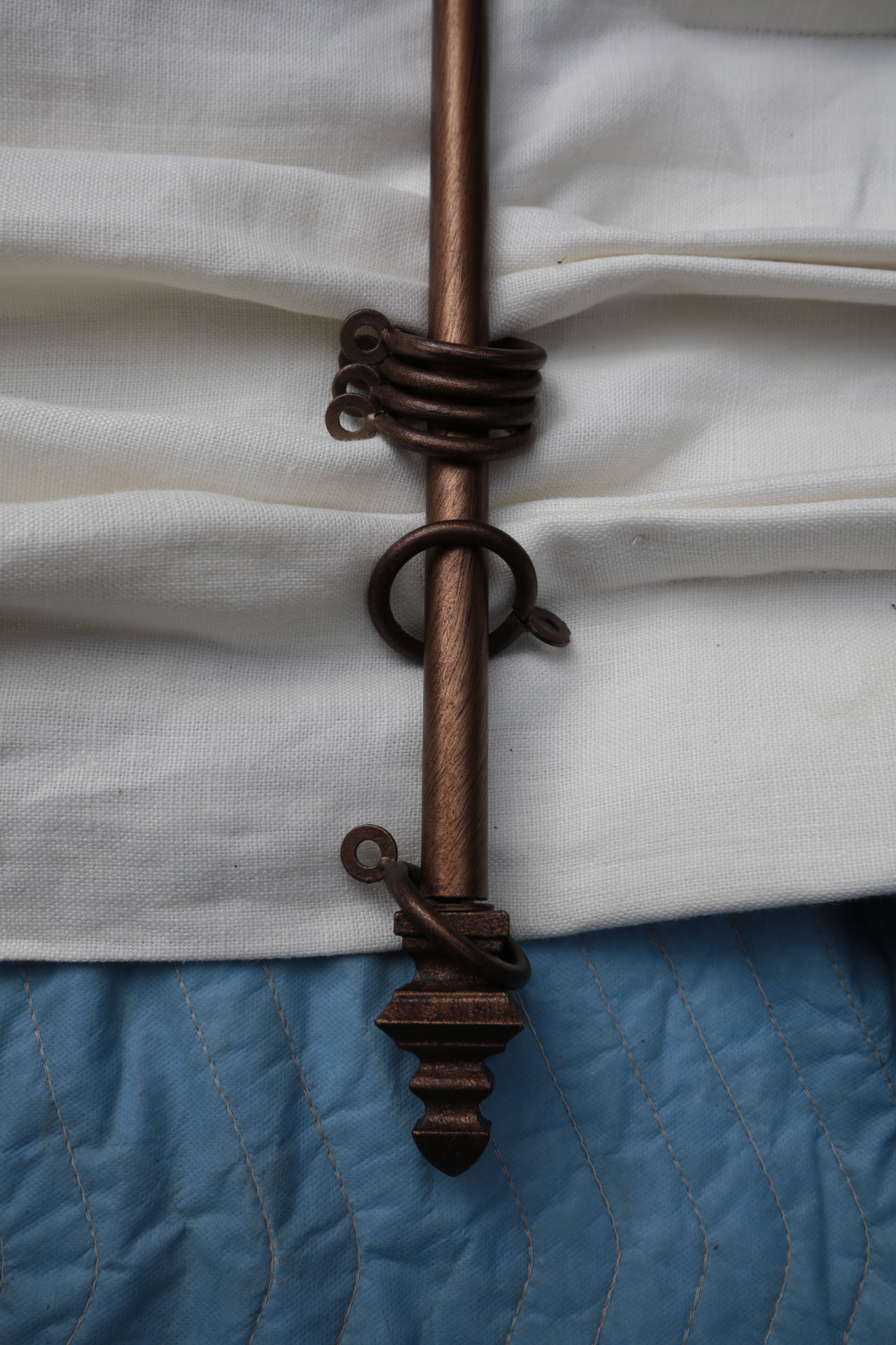 Restoration Hardware Linen Curtains with Rod