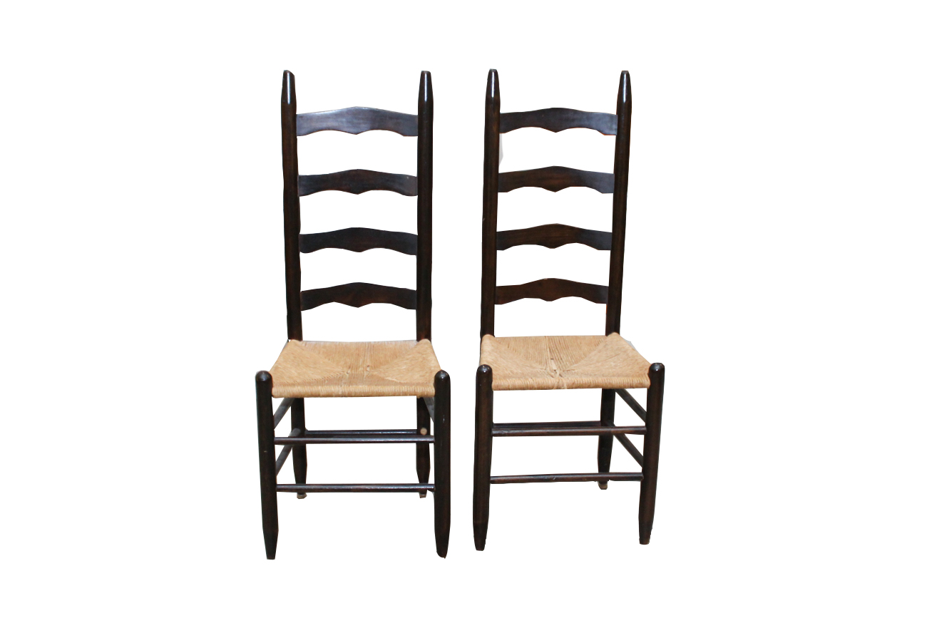 Painted Ladder-Back Project Chairs