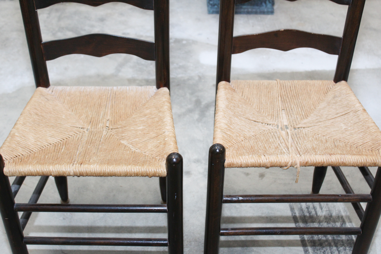 Painted Ladder-Back Project Chairs