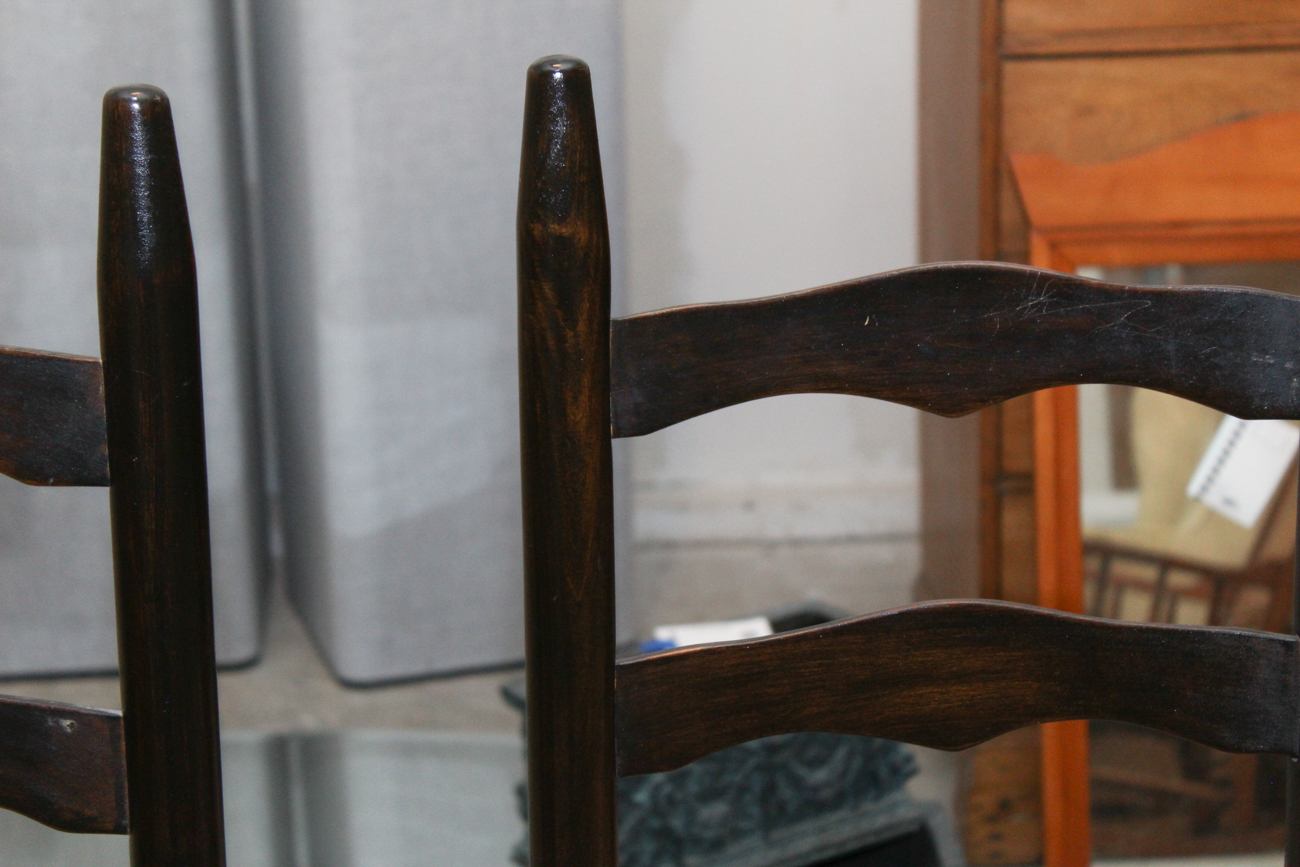 Painted Ladder-Back Project Chairs