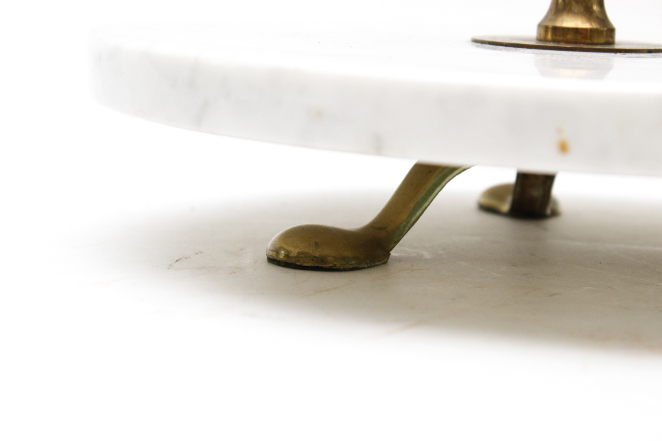 Marble and Brass Serving Tray