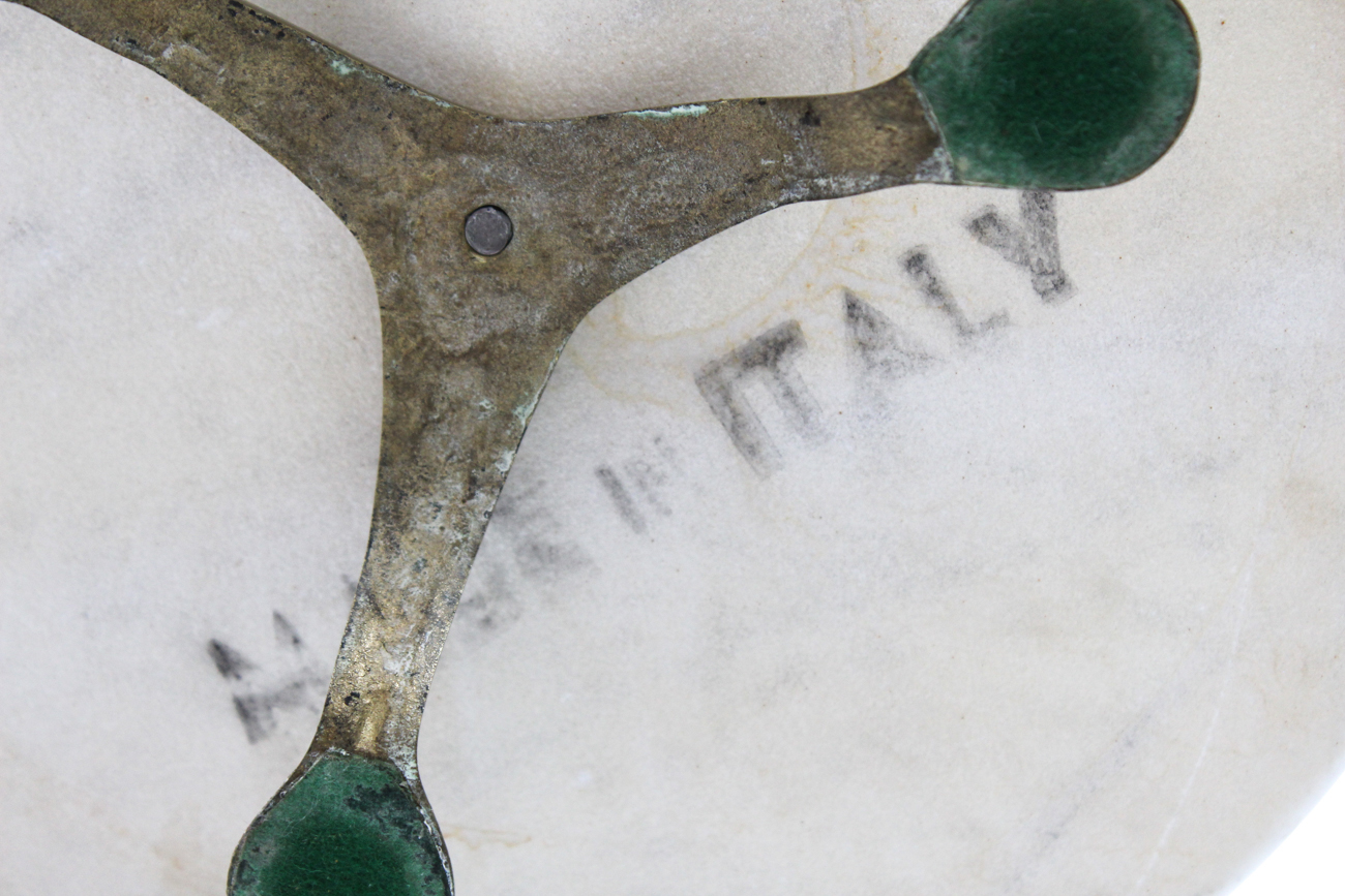 Marble and Brass Serving Tray