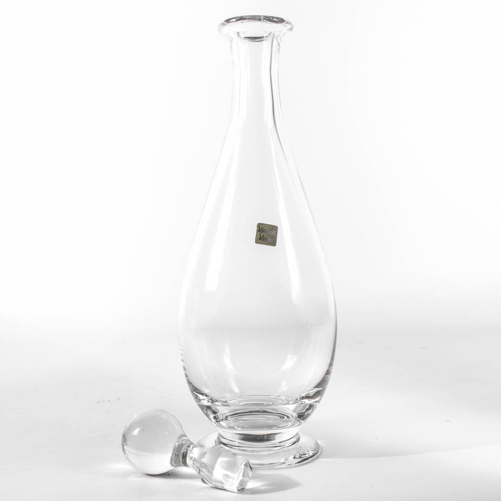 Barware Grouping Featuring Towle and Krisla Crystal