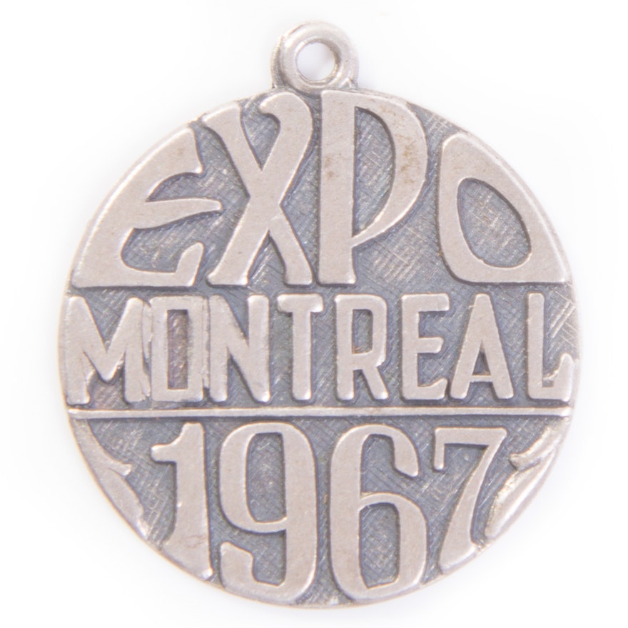 Vintage Sterling Silver 1967 Montreal Expo Charm