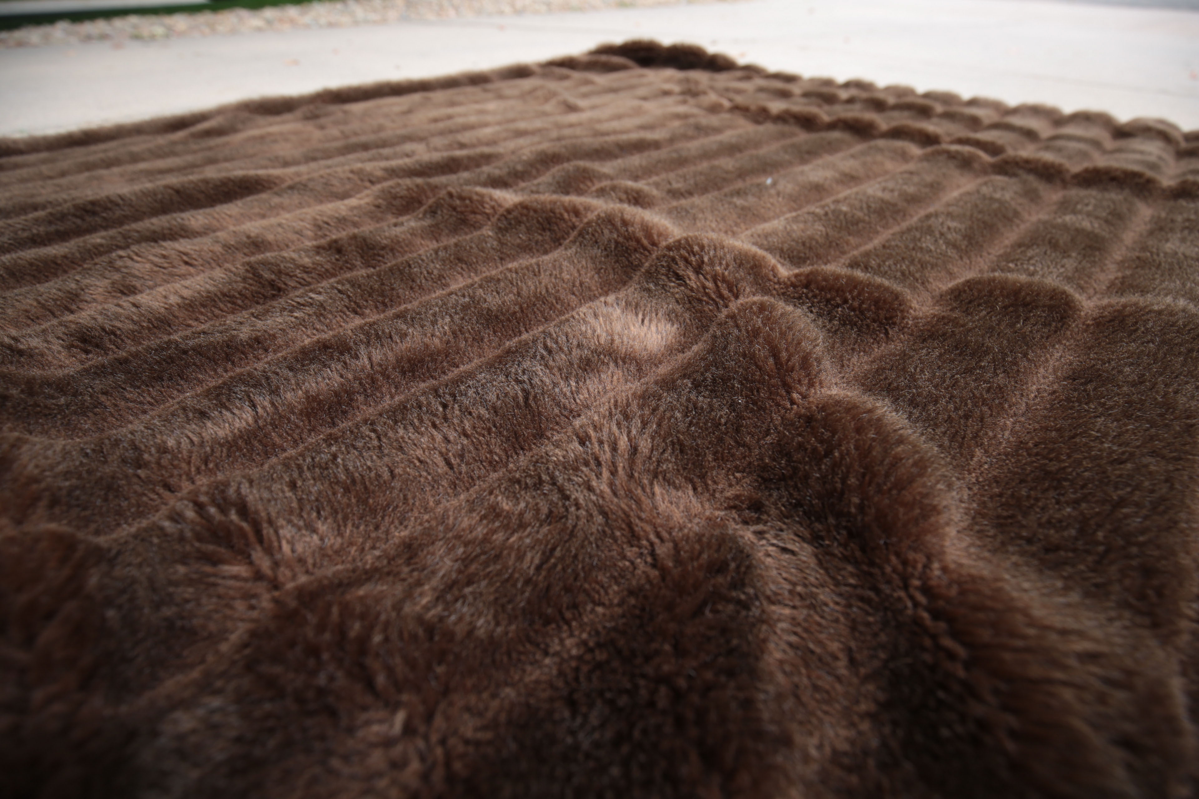 Reversible Faux Fur Throw