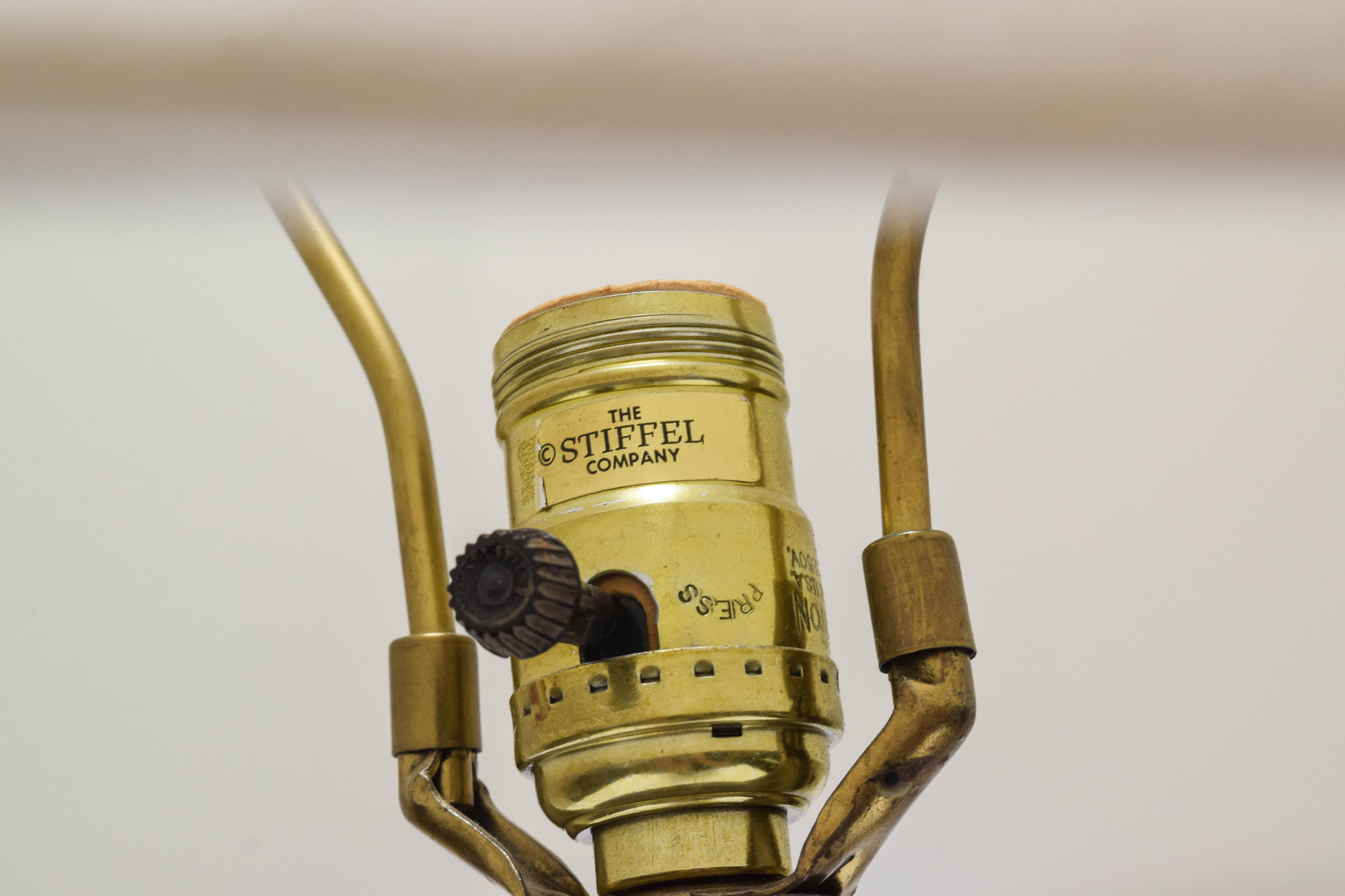 Stiffel Brass Candlestick Table Lamp