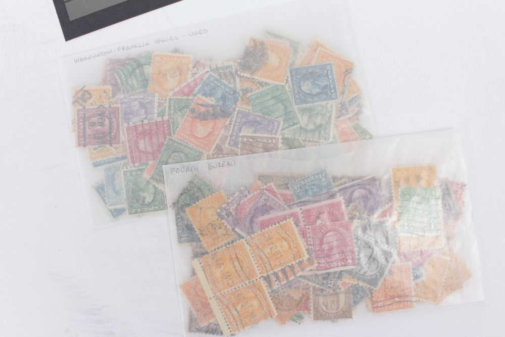 Antique Cancelled U.S. Stamps with Kansas and Nebraska Overprints
