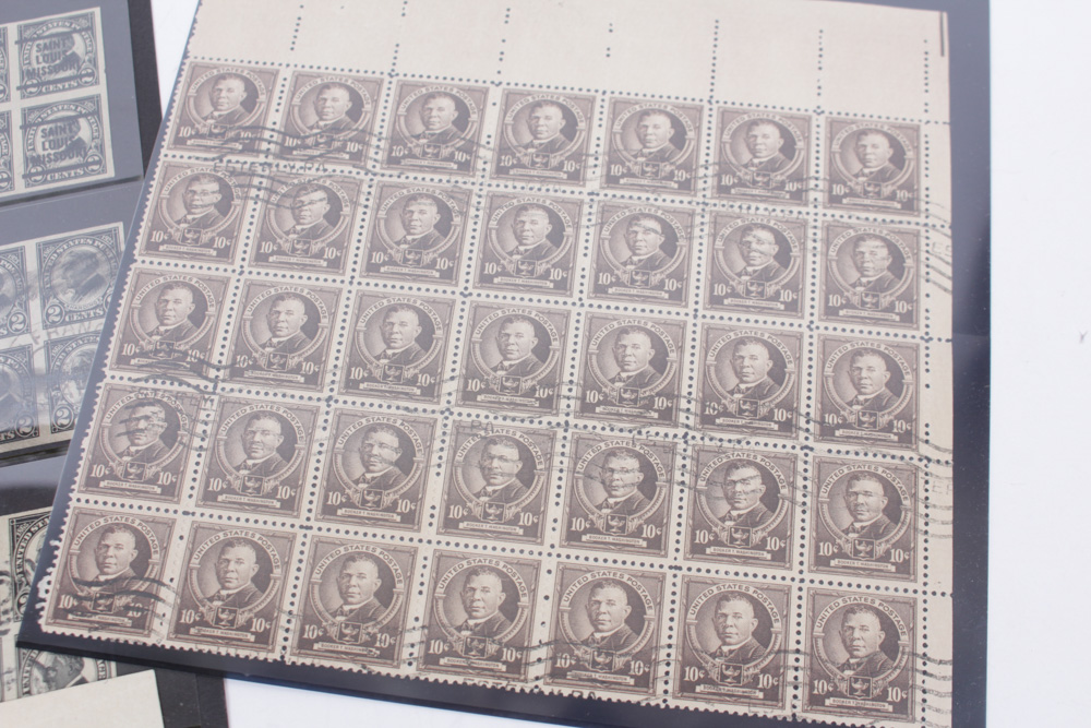 Antique Cancelled U.S. Stamps with Kansas and Nebraska Overprints