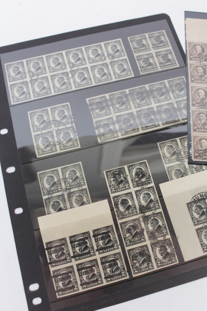 Antique Cancelled U.S. Stamps with Kansas and Nebraska Overprints