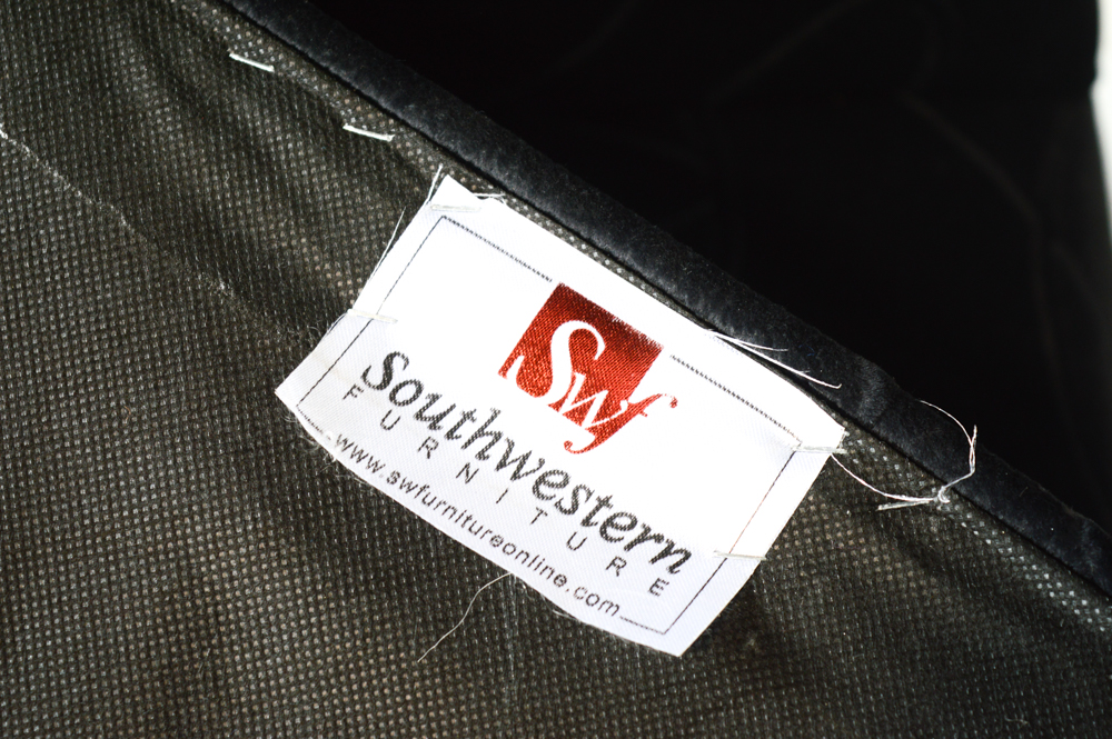 Black Velvet Dining Chairs by Southwestern Furniture