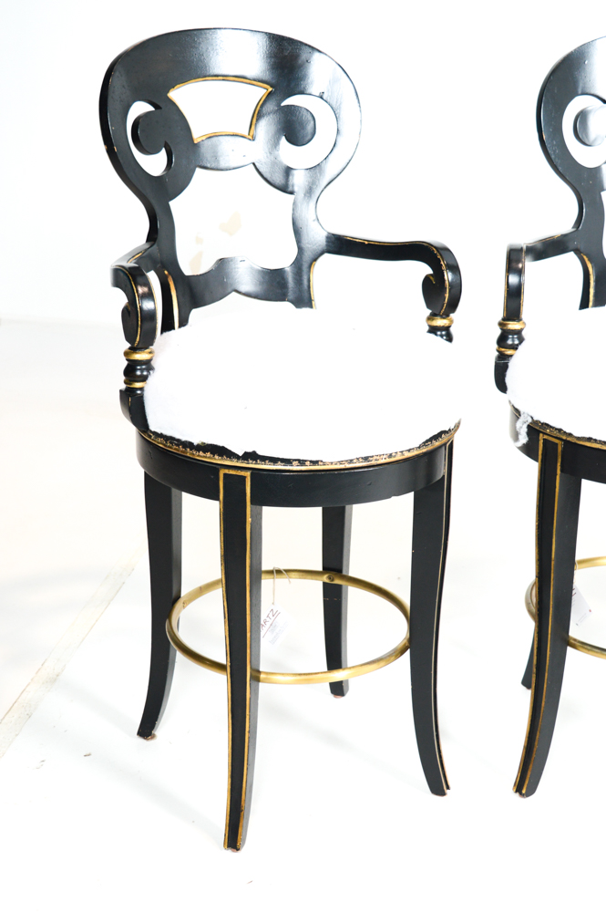 Century Bar Chairs with Swivel Return