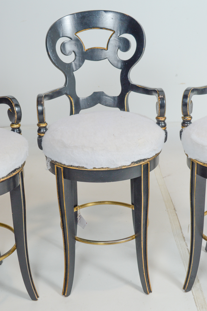 Century Bar Chairs with Swivel Return