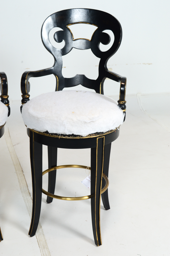 Century Bar Chairs with Swivel Return