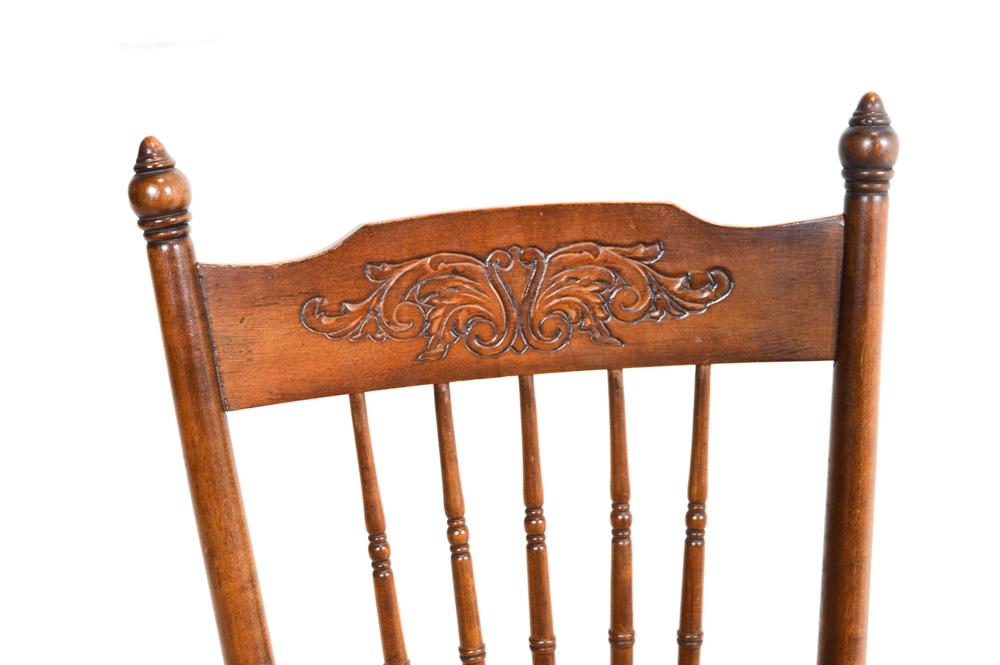 Vintage Bedside Table and Rocking Chair