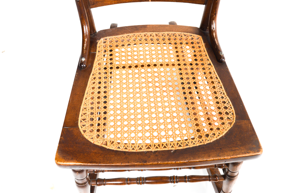 Vintage Bedside Table and Rocking Chair