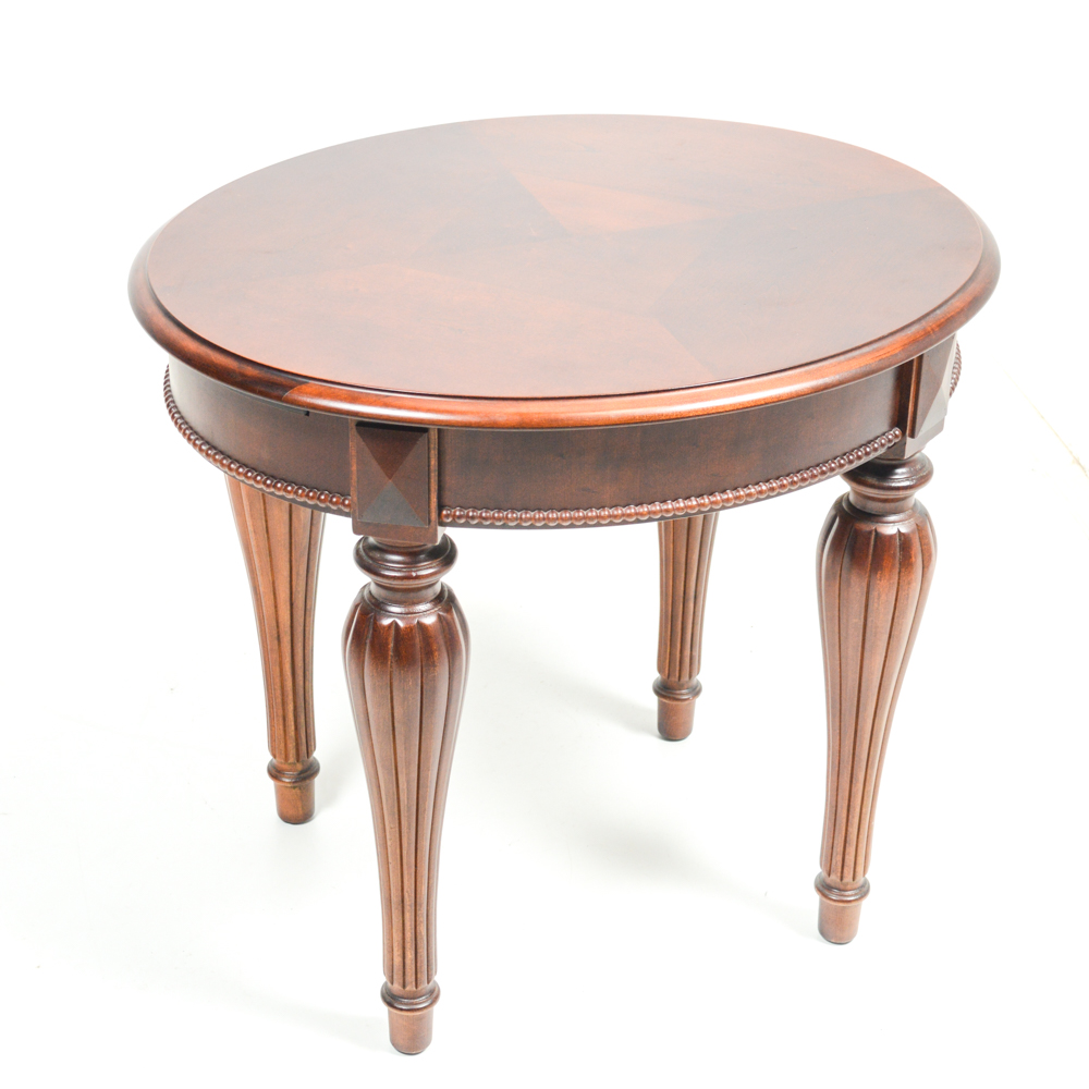 Victorian-Inspired Oval Side Table