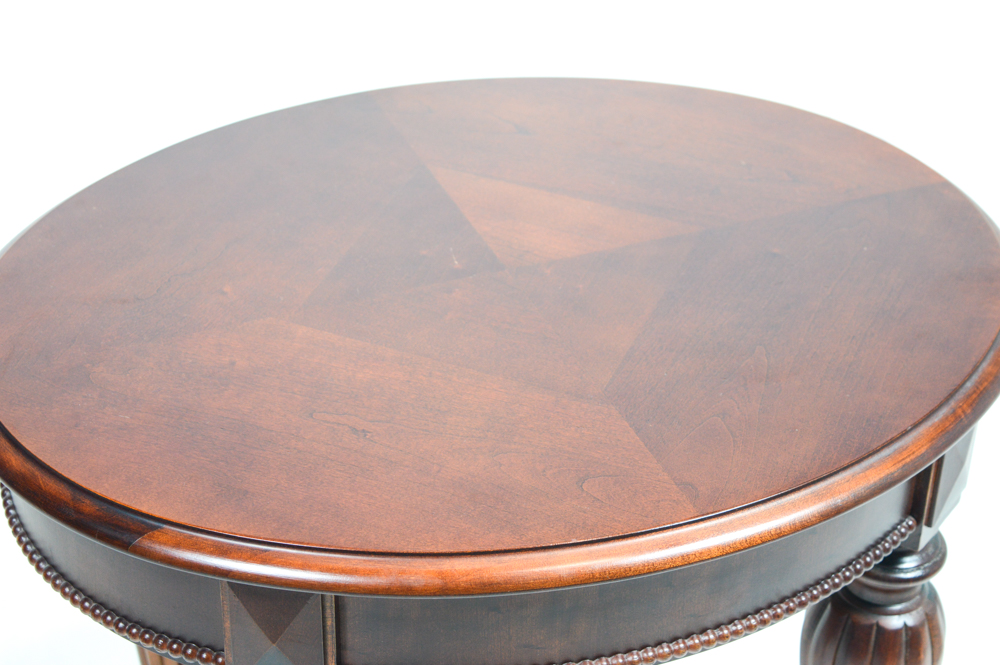 Victorian-Inspired Oval Side Table