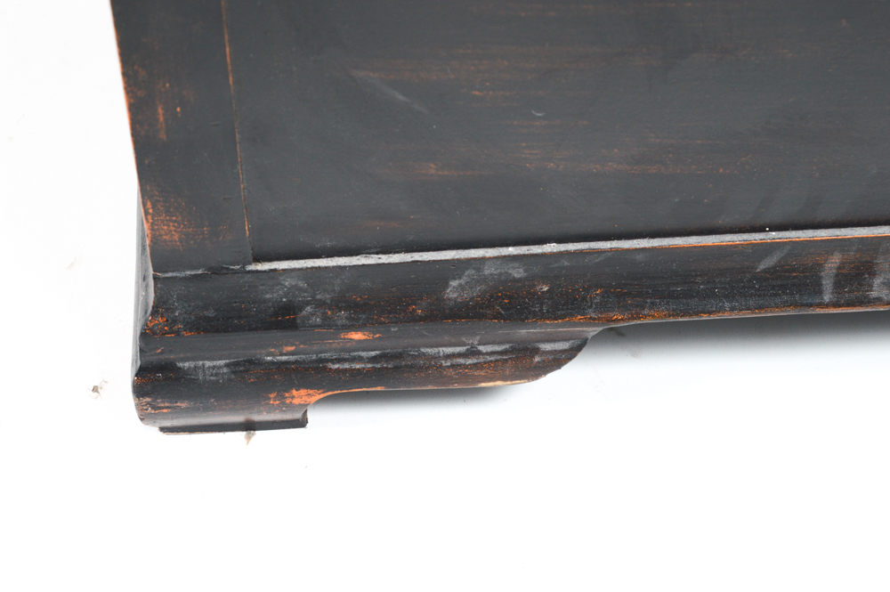 Tropical-Inspired Wooden Chest