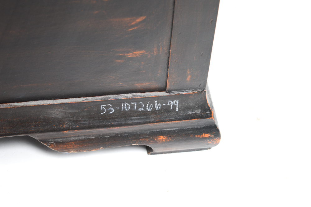 Tropical-Inspired Wooden Chest