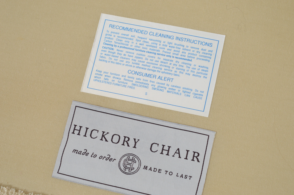 Cream Sofa with Nailhead Trim by Hickory Chair Co.