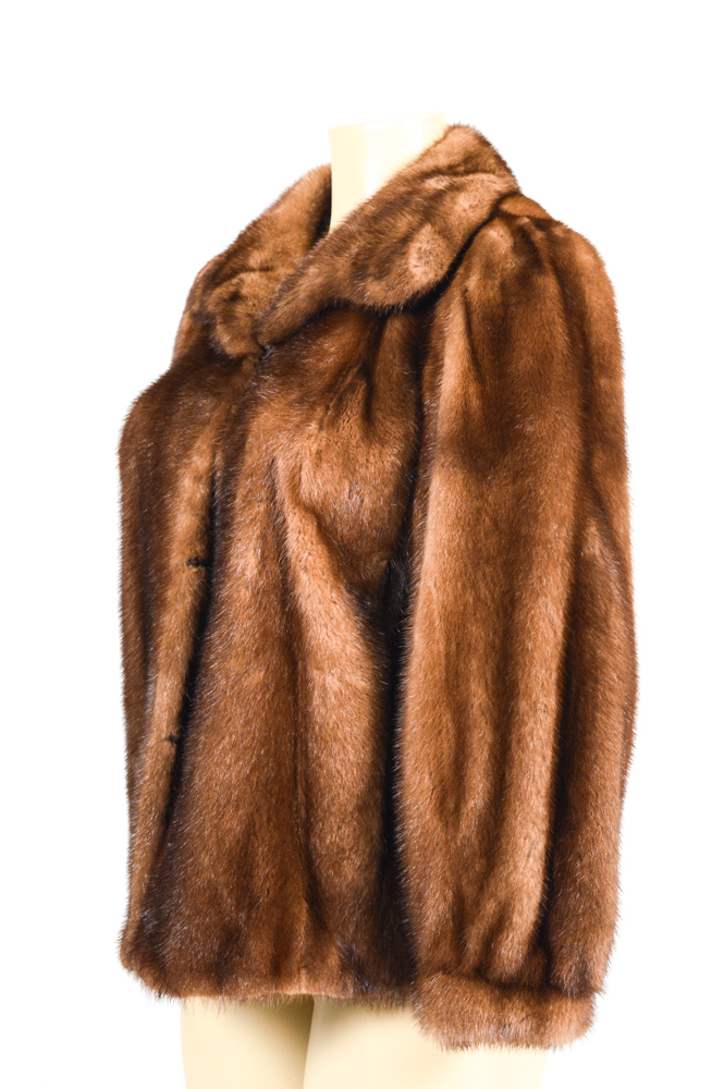 Vintage Montaldo's Brown Mink Fur Jacket
