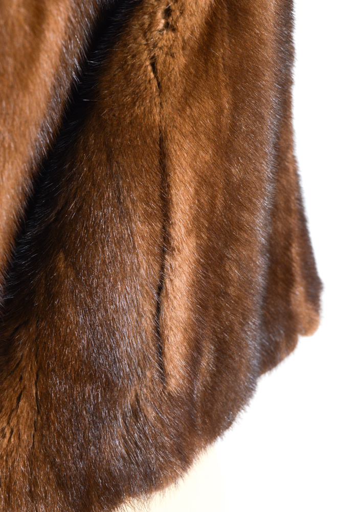 Vintage Montaldo's Brown Mink Fur Jacket
