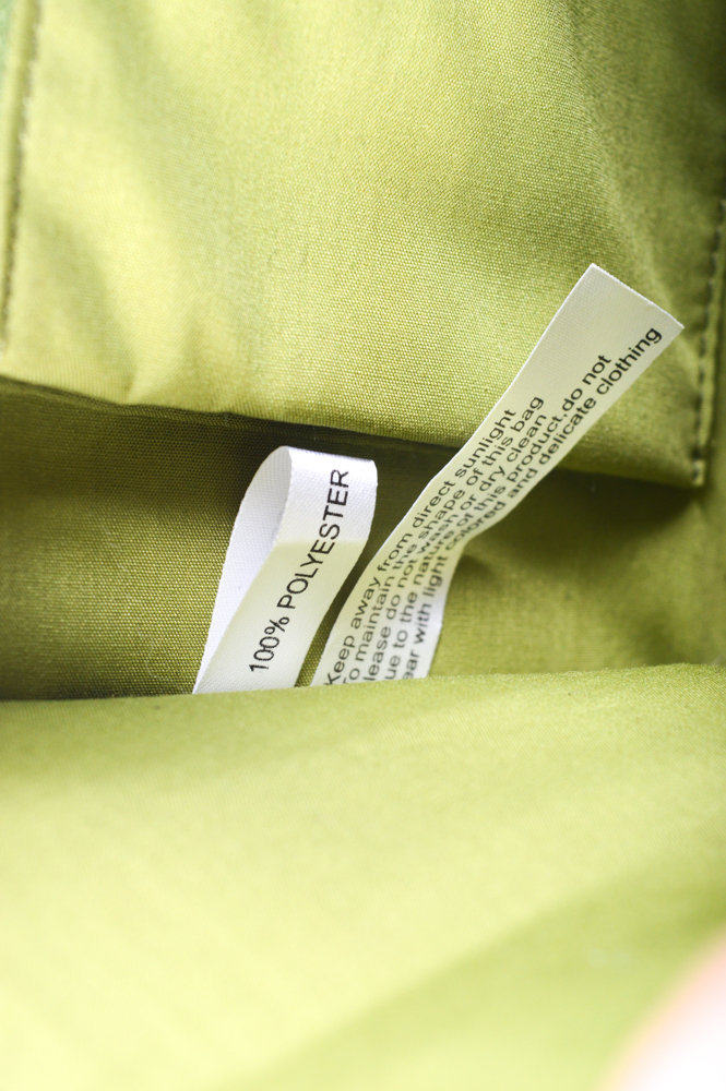 Lulu Guinness Celadon Green Faux Suede Handbag