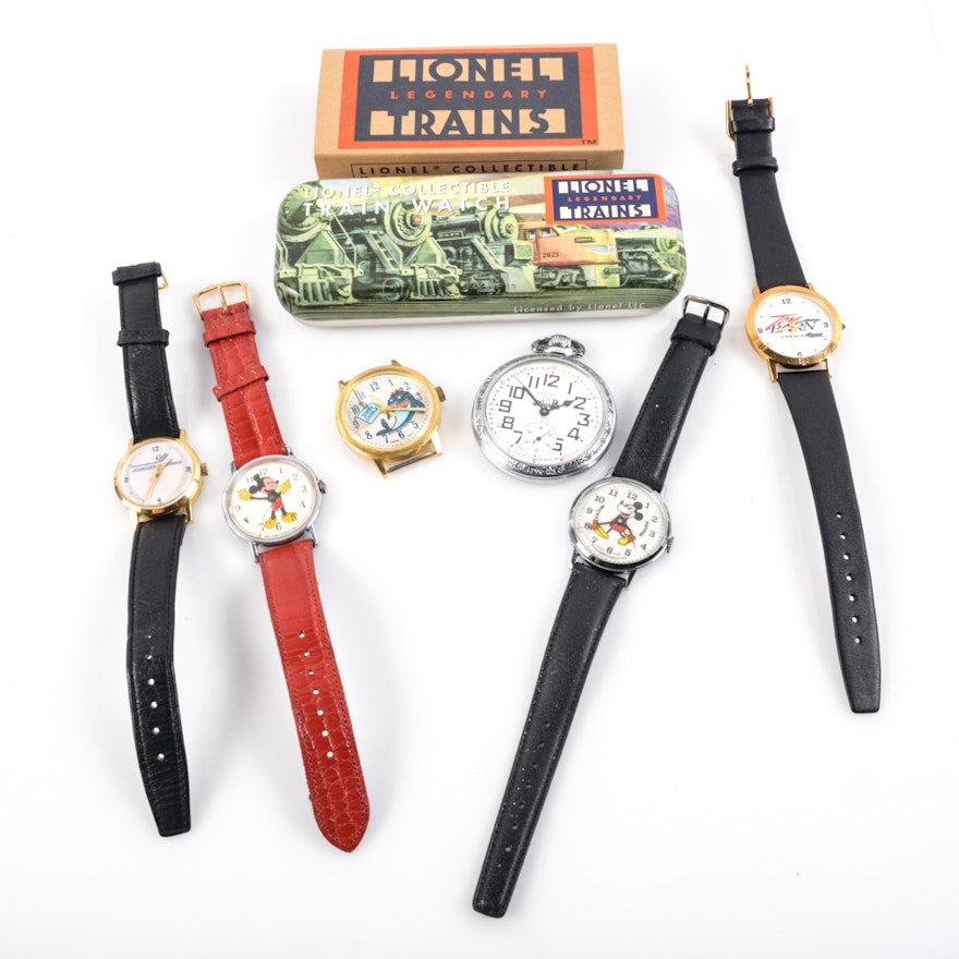 Wristwatch Assortment Featuring Mickey Mouse