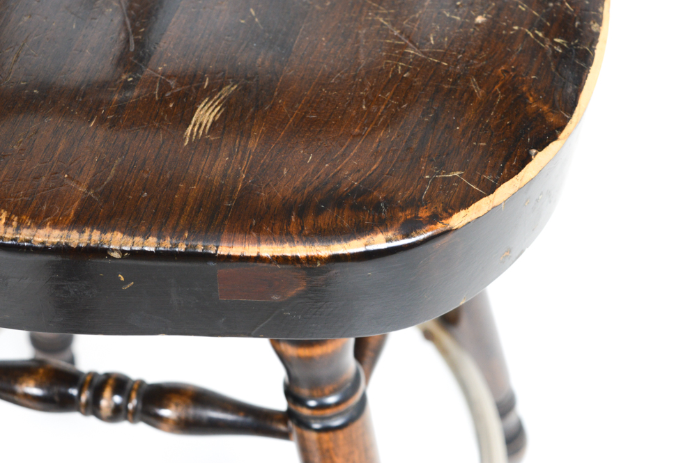 Wood Bar Chairs with Swivel Return