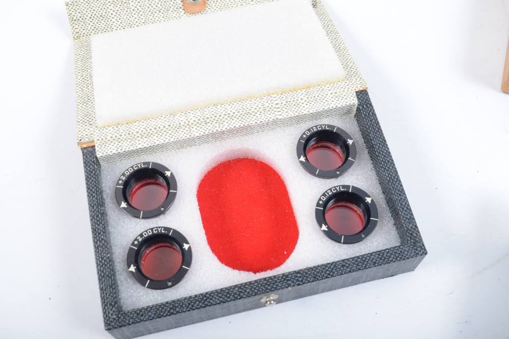 Vintage Optometrist Charts and Implements