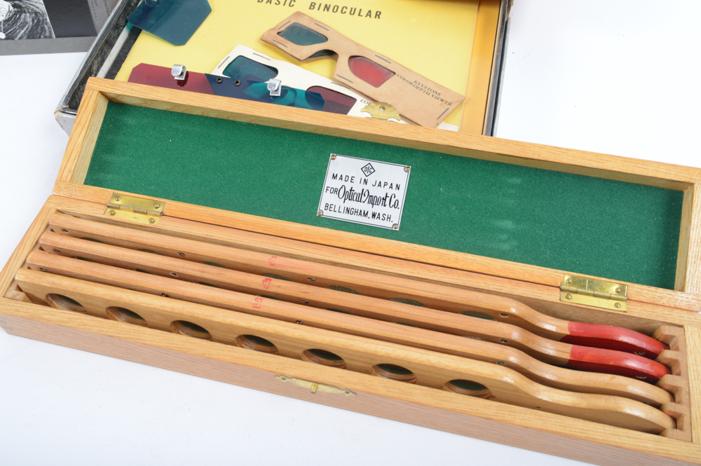 Vintage Optometrist Charts and Implements