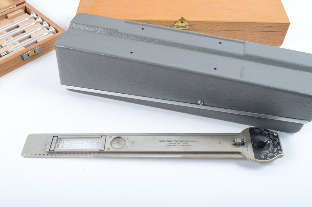 Vintage Optometrist Charts and Implements