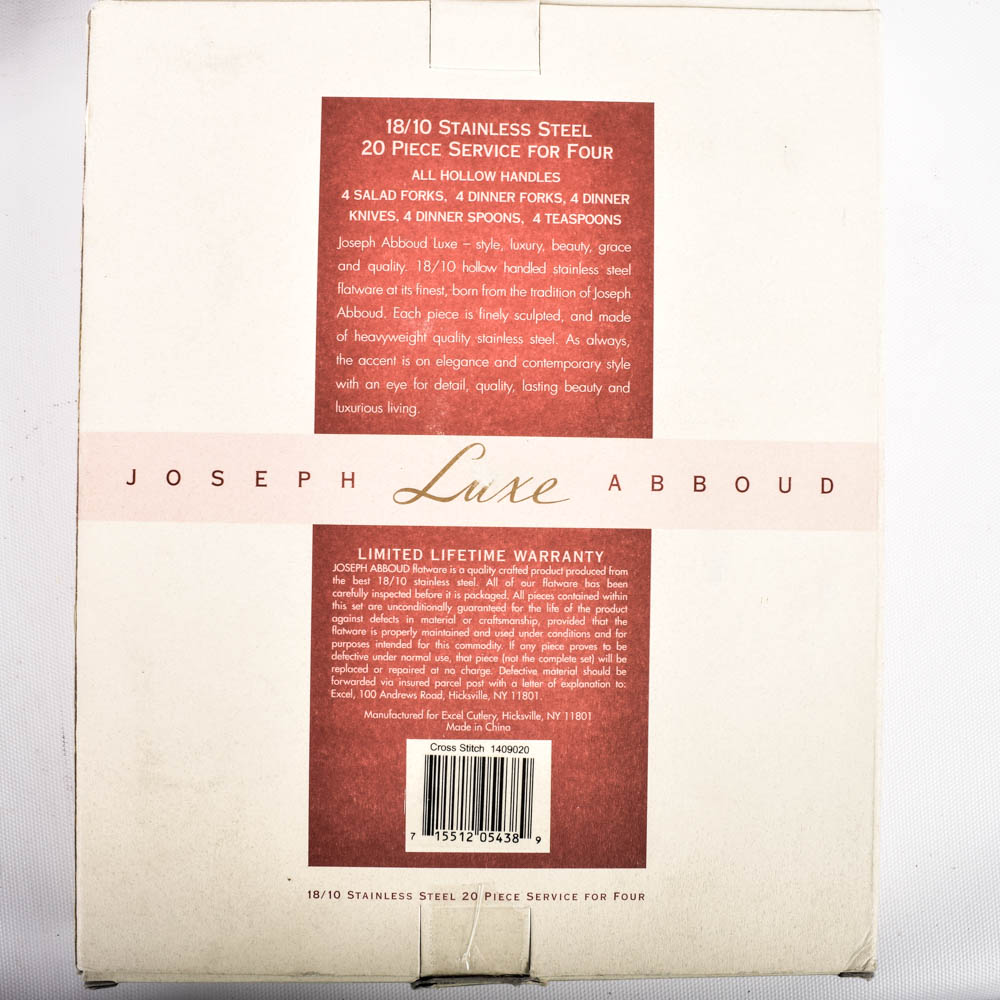 Wallace Flatware Chest and Joseph Abboud Stainless Flatware