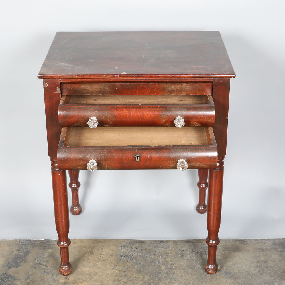 Antique Empire Mahogany Worktable