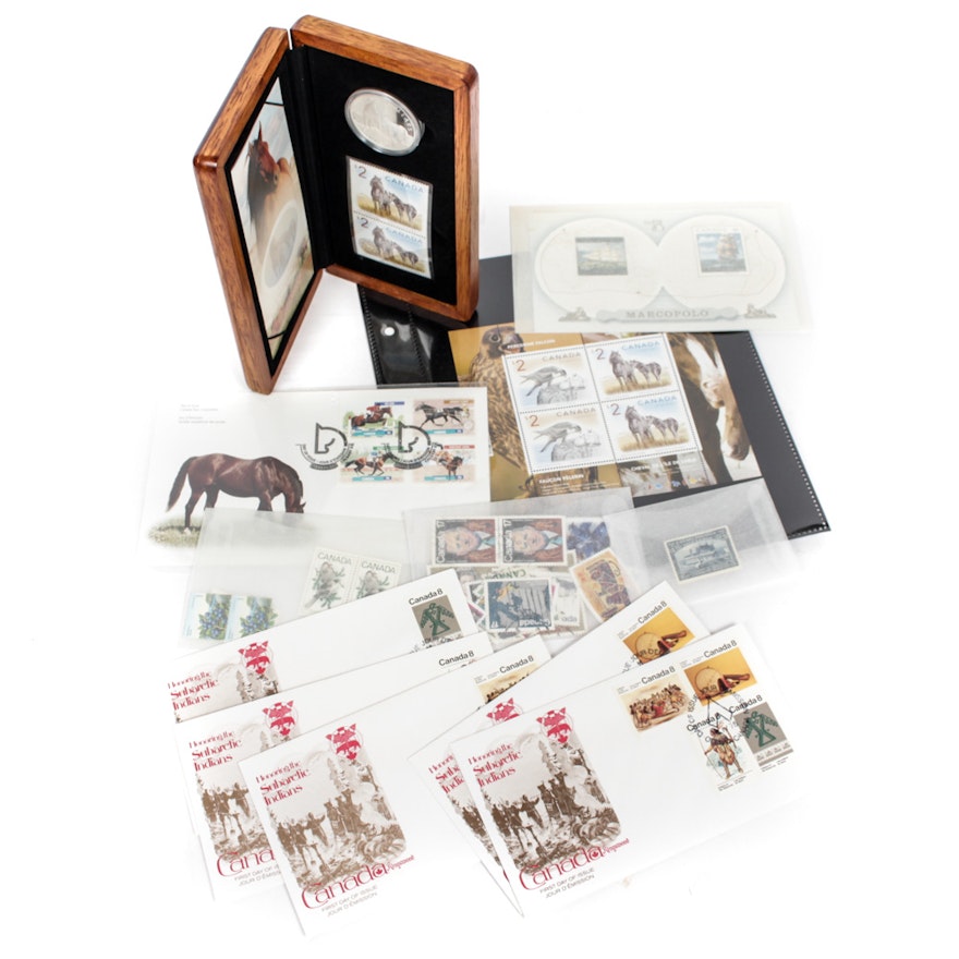 Canadian Coin and Stamp Collection