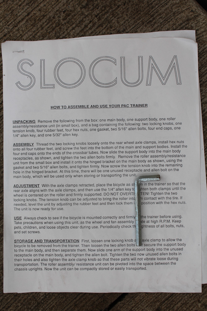 Slocum PAC Bicycle Trainer