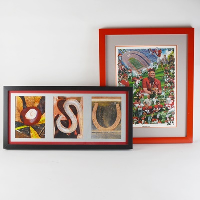 Paul Miller "Buckeye Fever" and OSU Framed Photographs