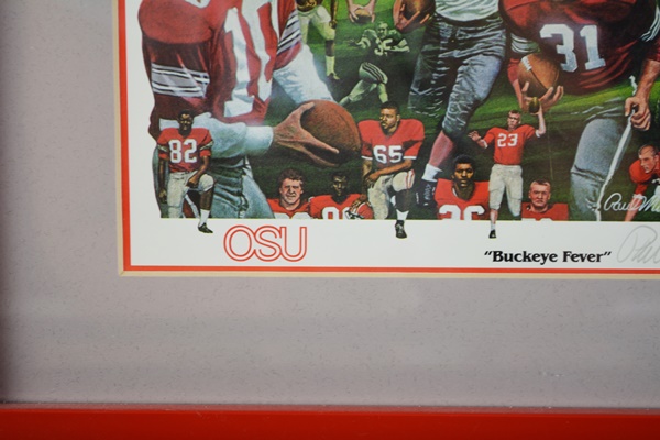 Paul Miller "Buckeye Fever" and OSU Framed Photographs